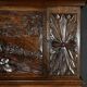 Important Regional Oak Mirror – Early 20th Century