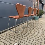 Fritz Hansen Series 7 Bar Stools Arne Jacobsen