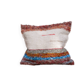 Hand-woven handmade cushion cover made from recycled cotton