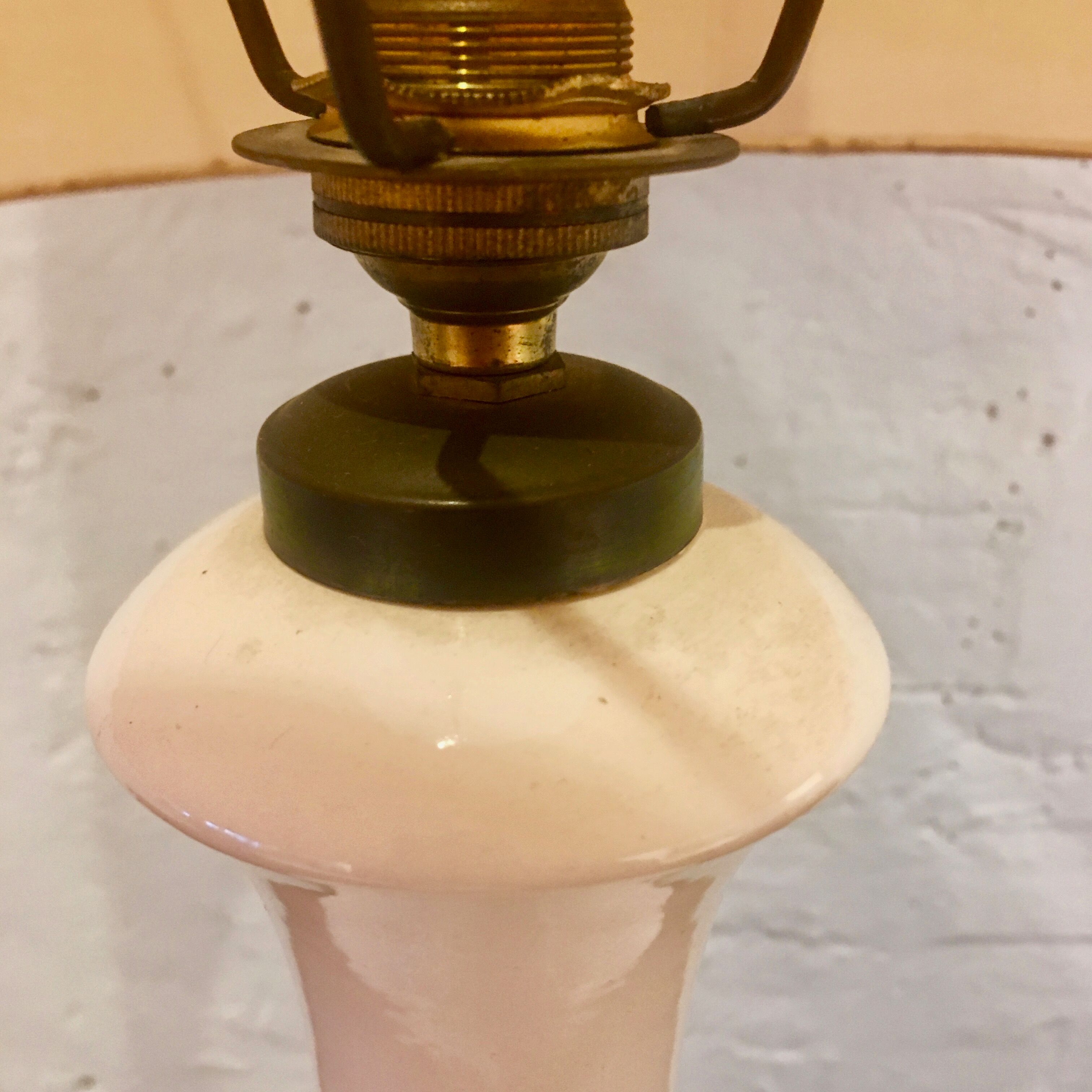 White ceramic lamp, 1960