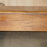Mid-century modern right-angle desk in Brazilian wood.
