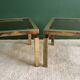 Pair of side tables / end tables Belgo Chrom