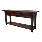 Table d'appoint/console rustique en châtaignier espagnol antique, 18e siècle