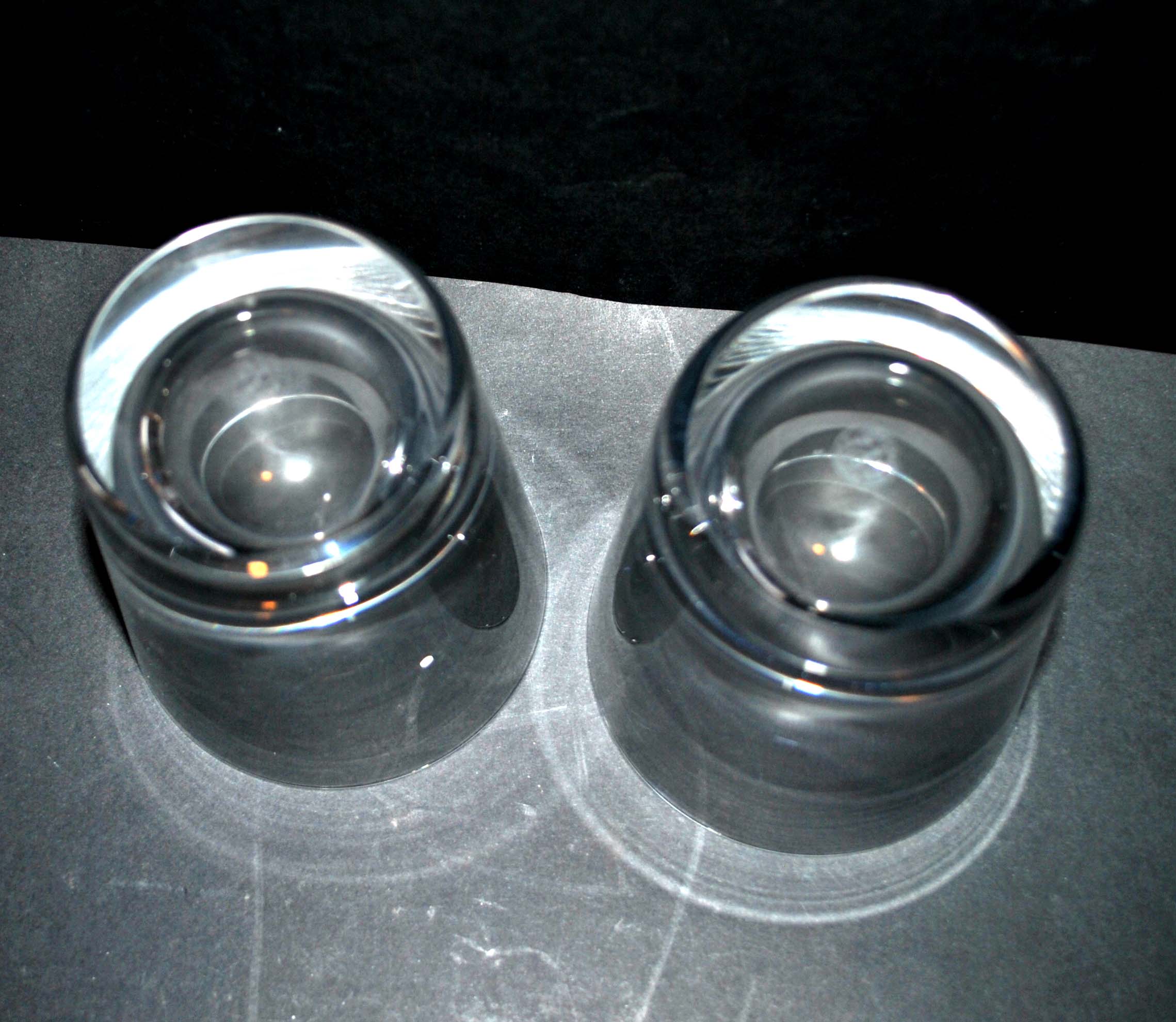 Lot de 2 verres à whisky en cristal de Baccarat tumbler 9.6cm