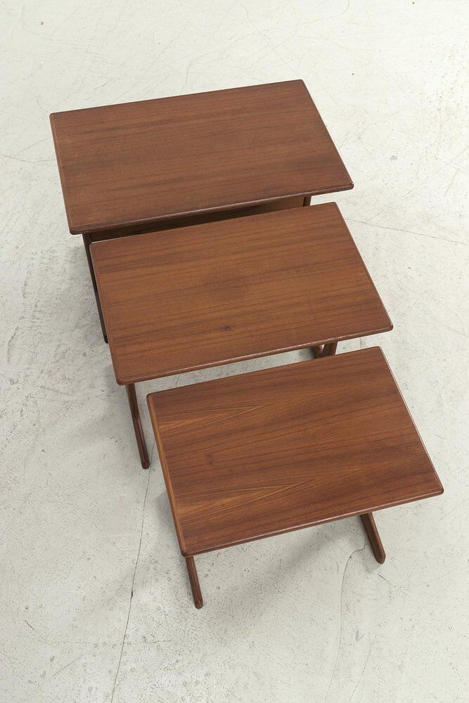 Tables gigognes par Kai Kristiansen, ensemble de 3