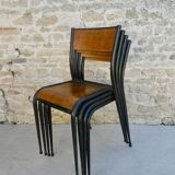 Set of 4 Mullca 510 school chairs