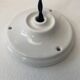 Paire d’anciennes suspensions coniques en opaline vintage