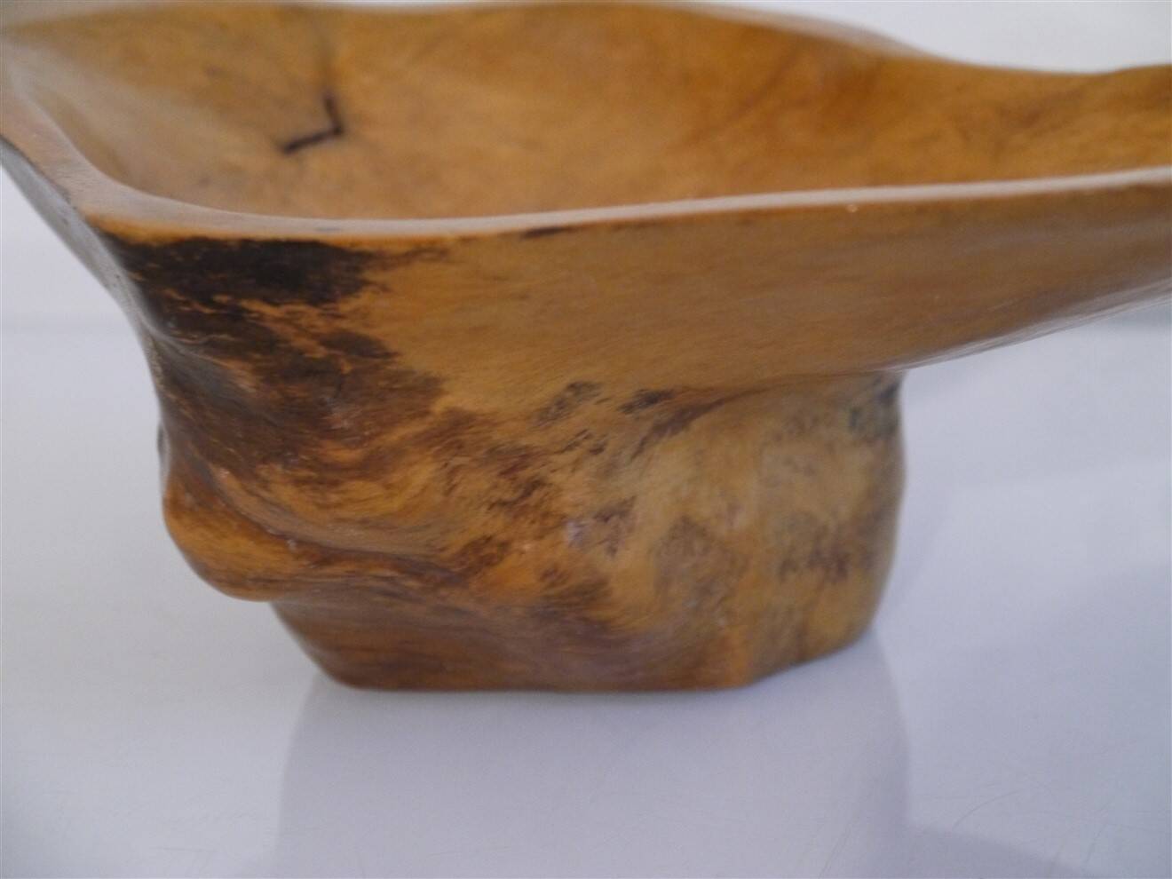 Vide poche monoxyle en bois 1970