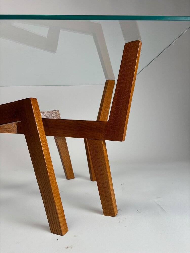 Mid-Century Modern Sculptural Wooden Coffee Table, Italy, 1950s