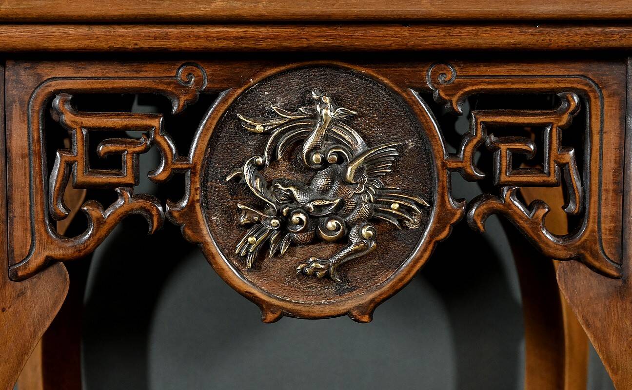 Large Asian Stool in the Viardot style – Late 19th century