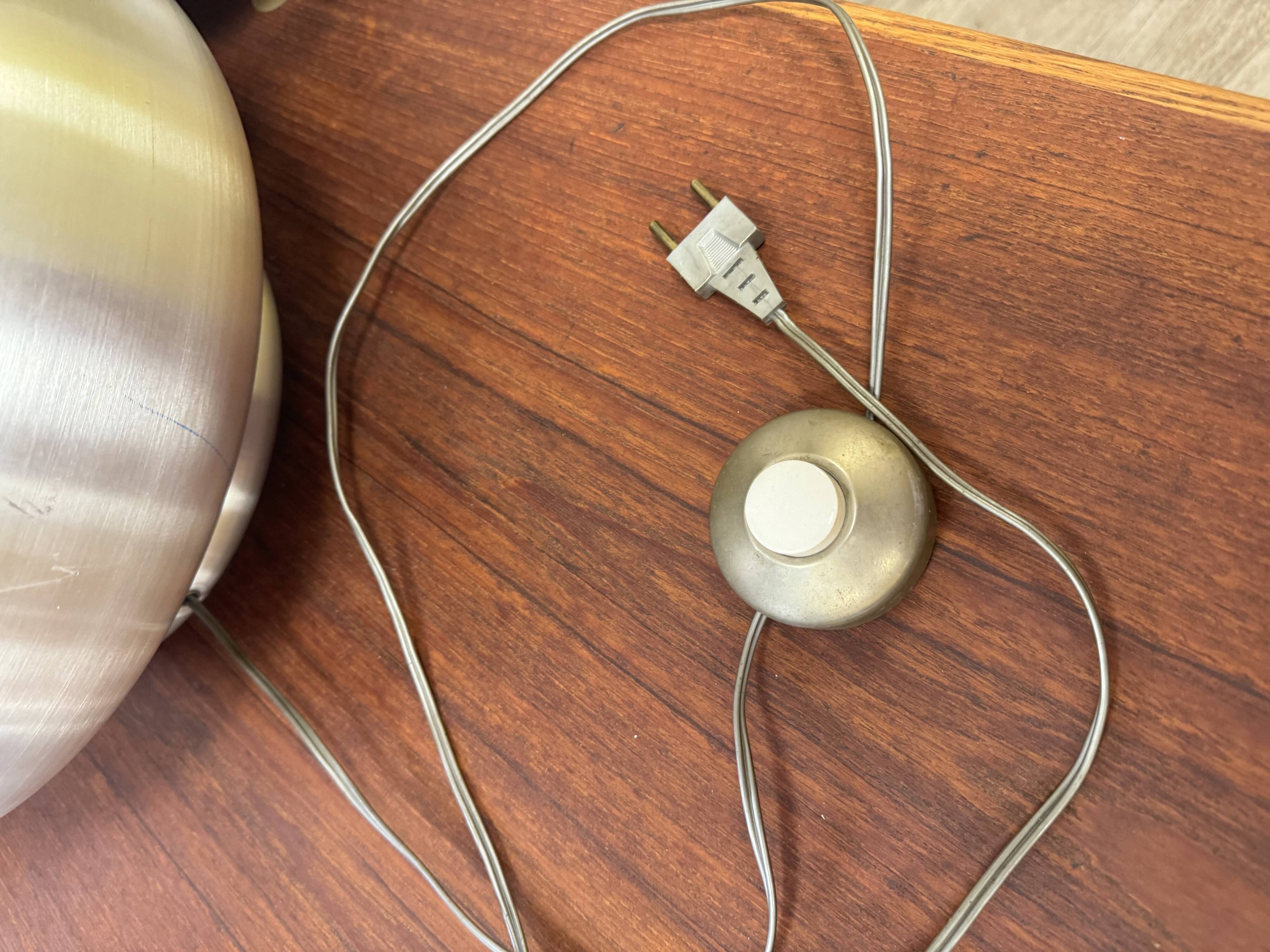 Vintage 70s silver lamp