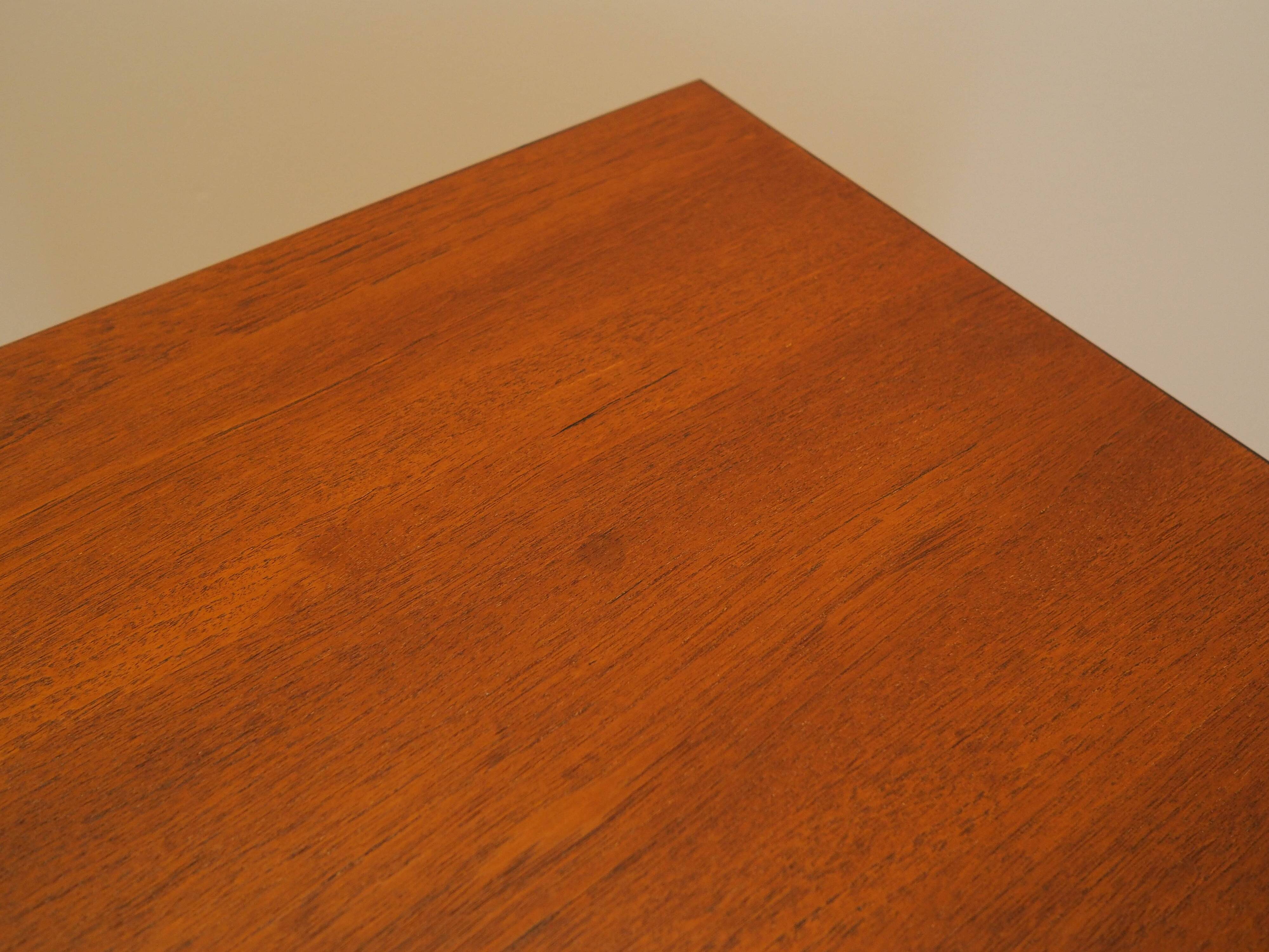 Teak Desk with Drawers, Denmark, 1970s
