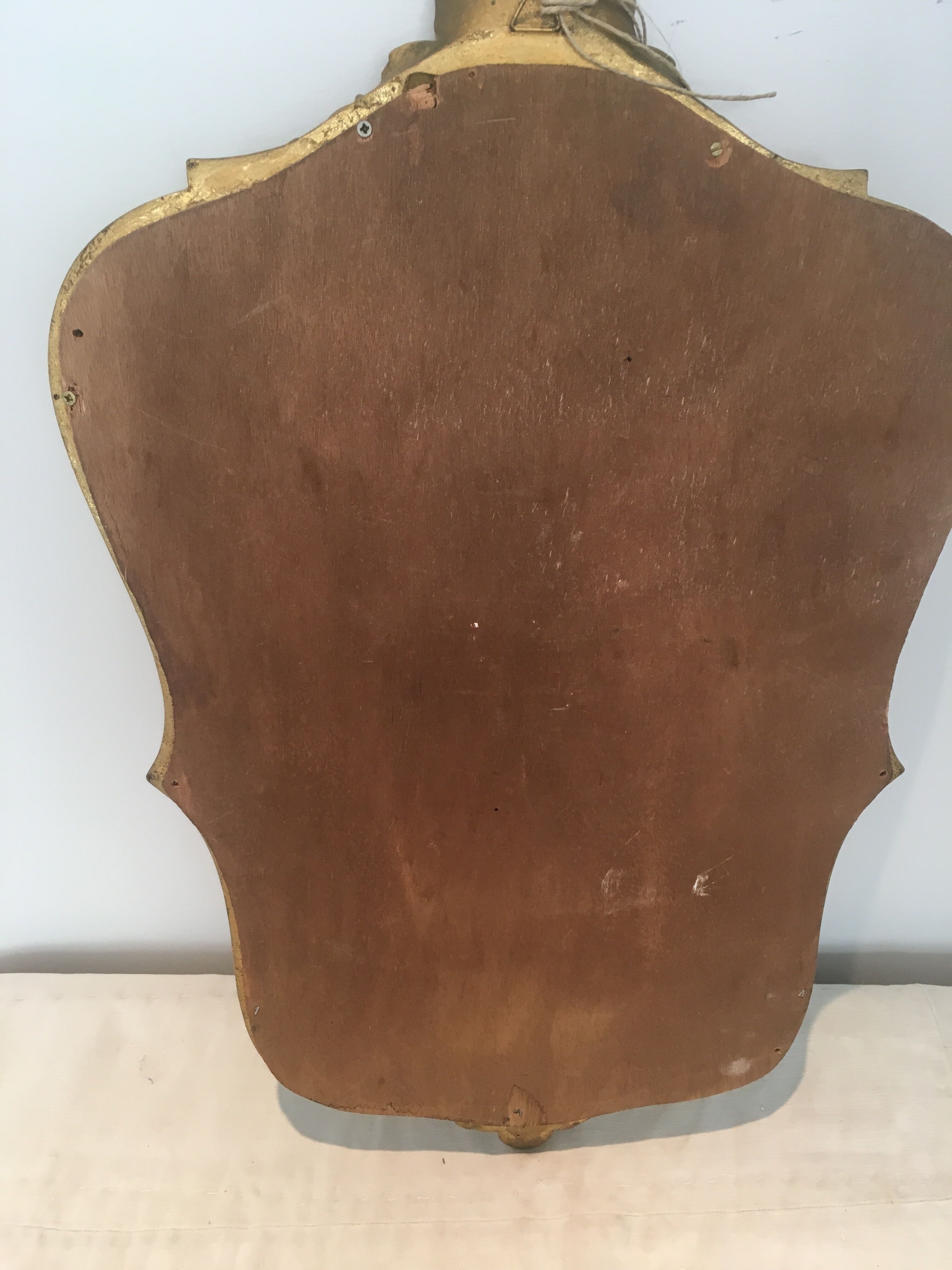 Golden mirror 52x32cm