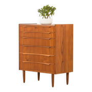 Danish mid-century teak chest of drawers by Genega Mobler, 1960s