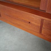 Teak highboard, Danish design, 1960s, production: Denmark