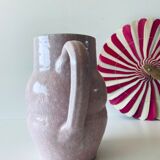 Pitcher in pink glazed ceramic