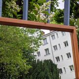 Large Scandinavian mirror in Rio rosewood by Kai Kristiansen for Aksel Kjersgaard