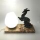 Art deco doe nightlight lamp