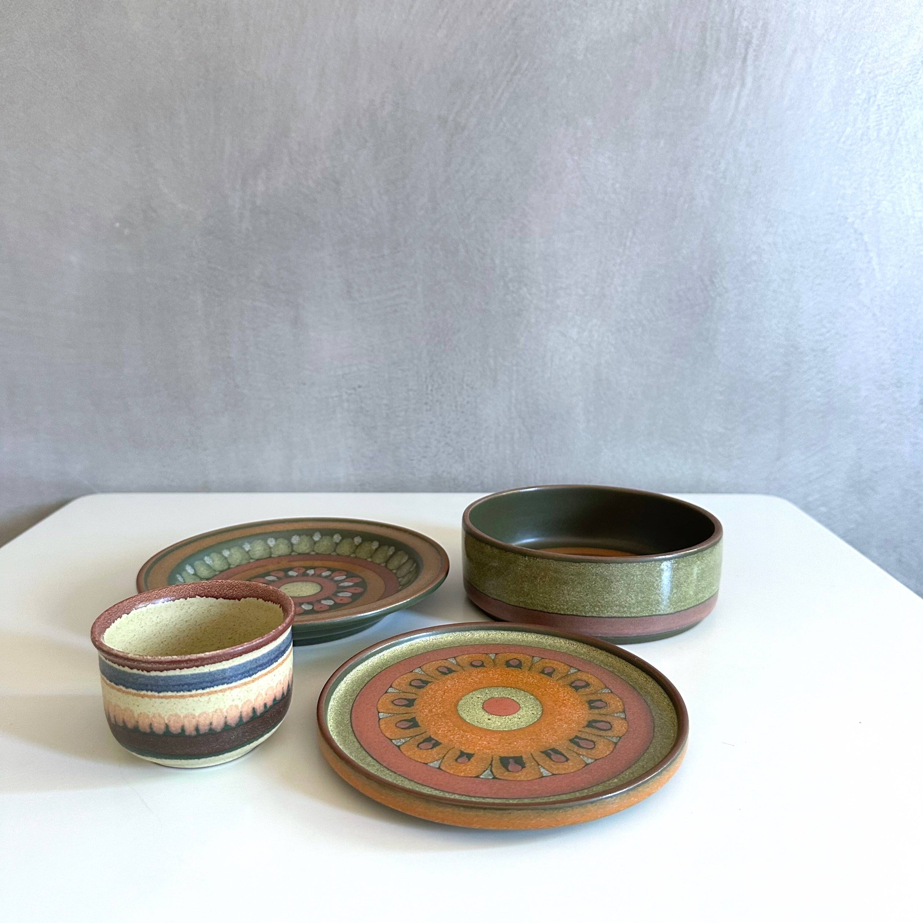 KMK Ceramic Set – Kupfermühle Pottery – Bowls & Plates from the "Lima" Seri