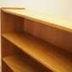 Danish ash veneer bookcase with adjustable shelves, 1970s