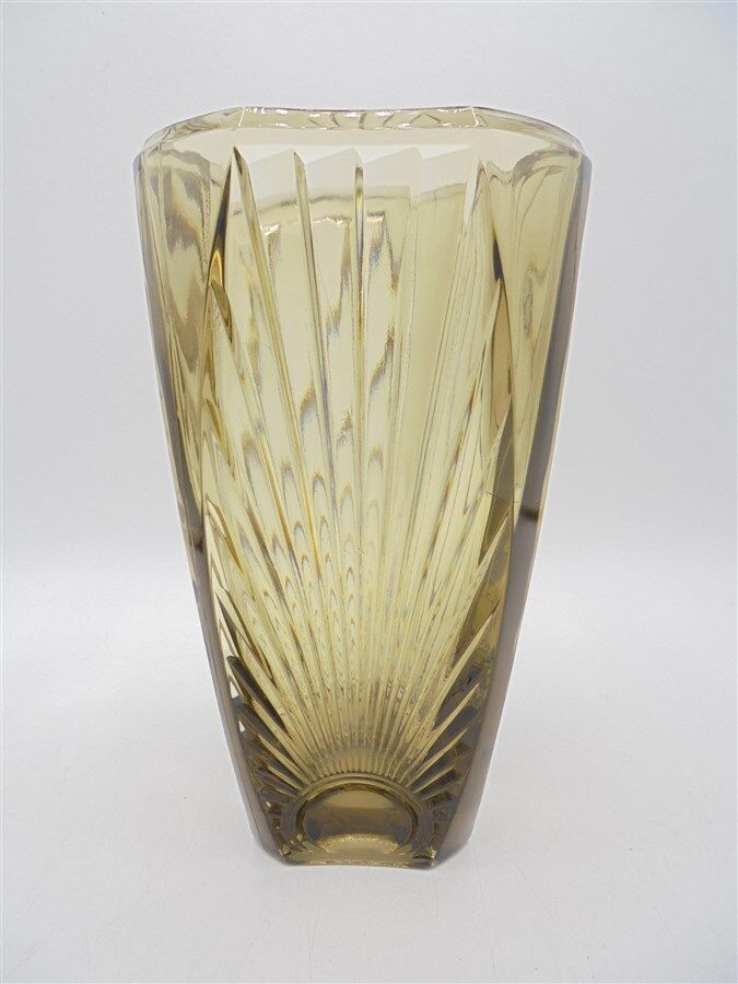 Smoked glass vase