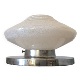 Zebra opaline ceiling light