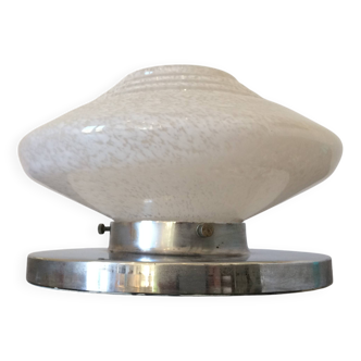 Zebra opaline ceiling light