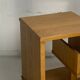 Dutch architectural blonde oak side table, 1980s