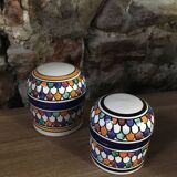 Lot of colorful pots / candlesticks of Fez