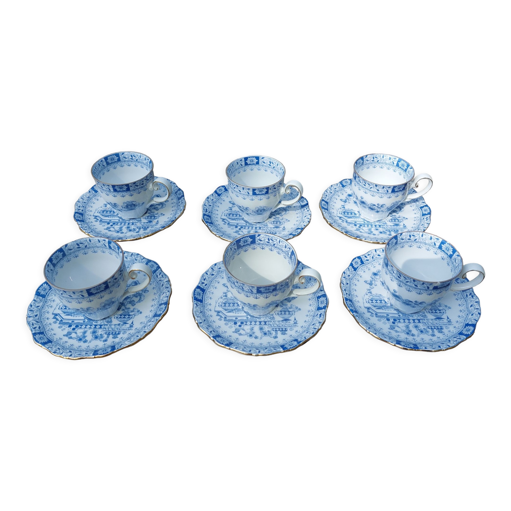 6 Bavaria porcelain cups and saucers