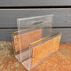 Vintage 70s magazine rack in plexiglass. Home Dior
