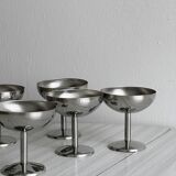 6 Letang Remy stainless steel footed bowls