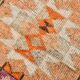 Rare Tapis Runner Vintage Anatolien, Tons Orange et Violet, Fait Main