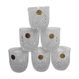 6 whiskey or water glasses 23cl crystal
