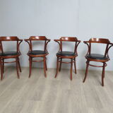 4 vintage bistro armchairs