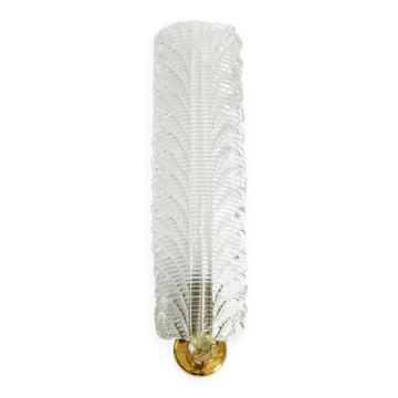 Original Mid Century Modern Italian Barovier & Toso Murano glass wall lamp
