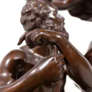 Adrien-Etienne Gaudez (1845-1902) bronze 'La Fortune récompense le travail'