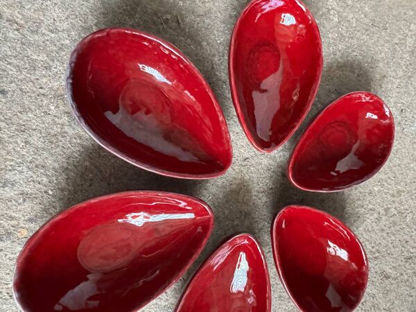 Ramequins en faïence de Charolles, années 70