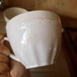 Set of 4 earthenware chocolate cups