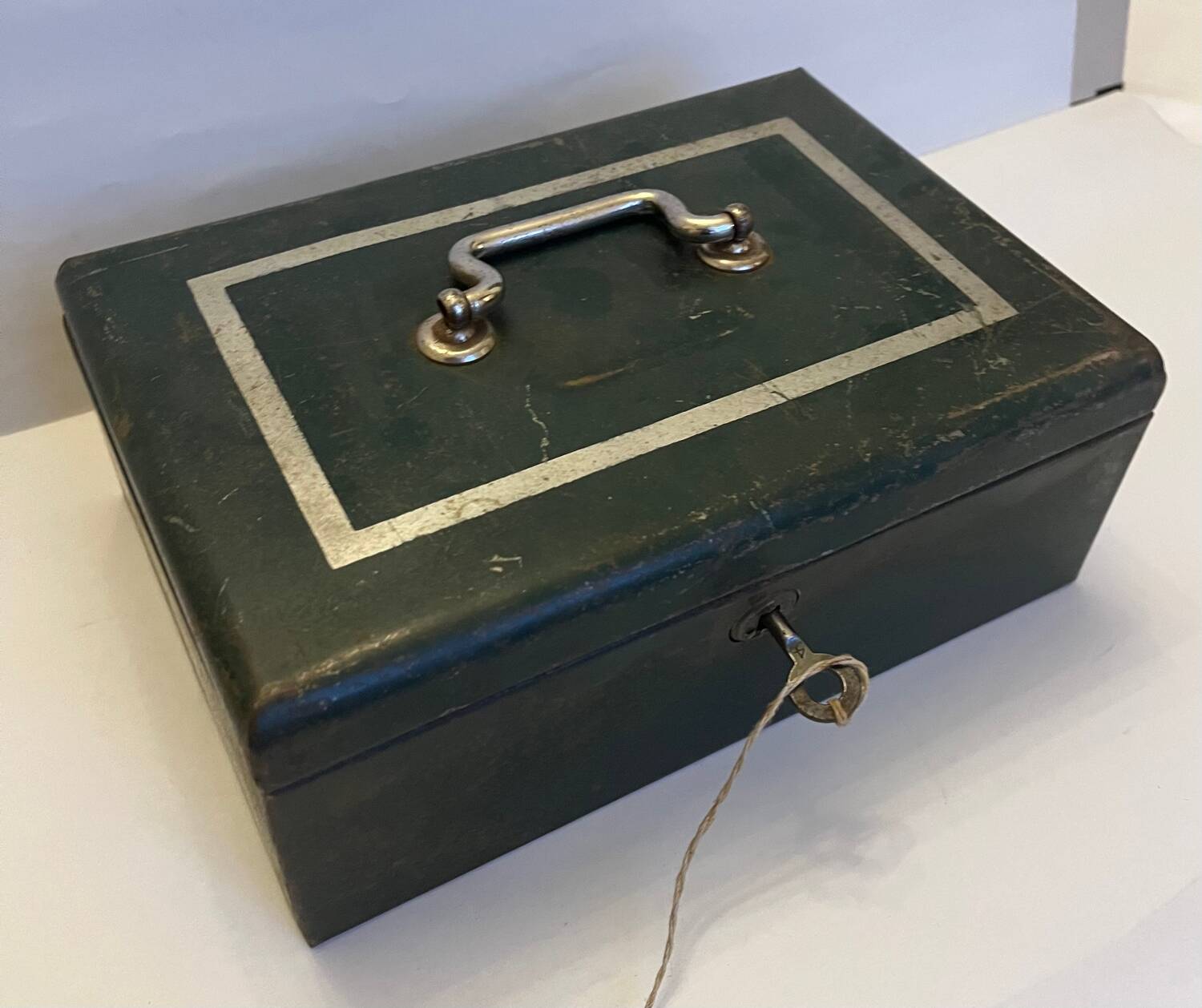 Old metal cash box
