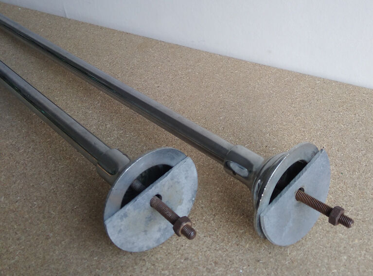 Glass and chrome metal shelf, store display