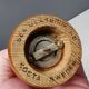 Un ensemble très rare de moulins à sel et à poivre en verre soufflé à la bouche et en bois de pin Suède années 1970