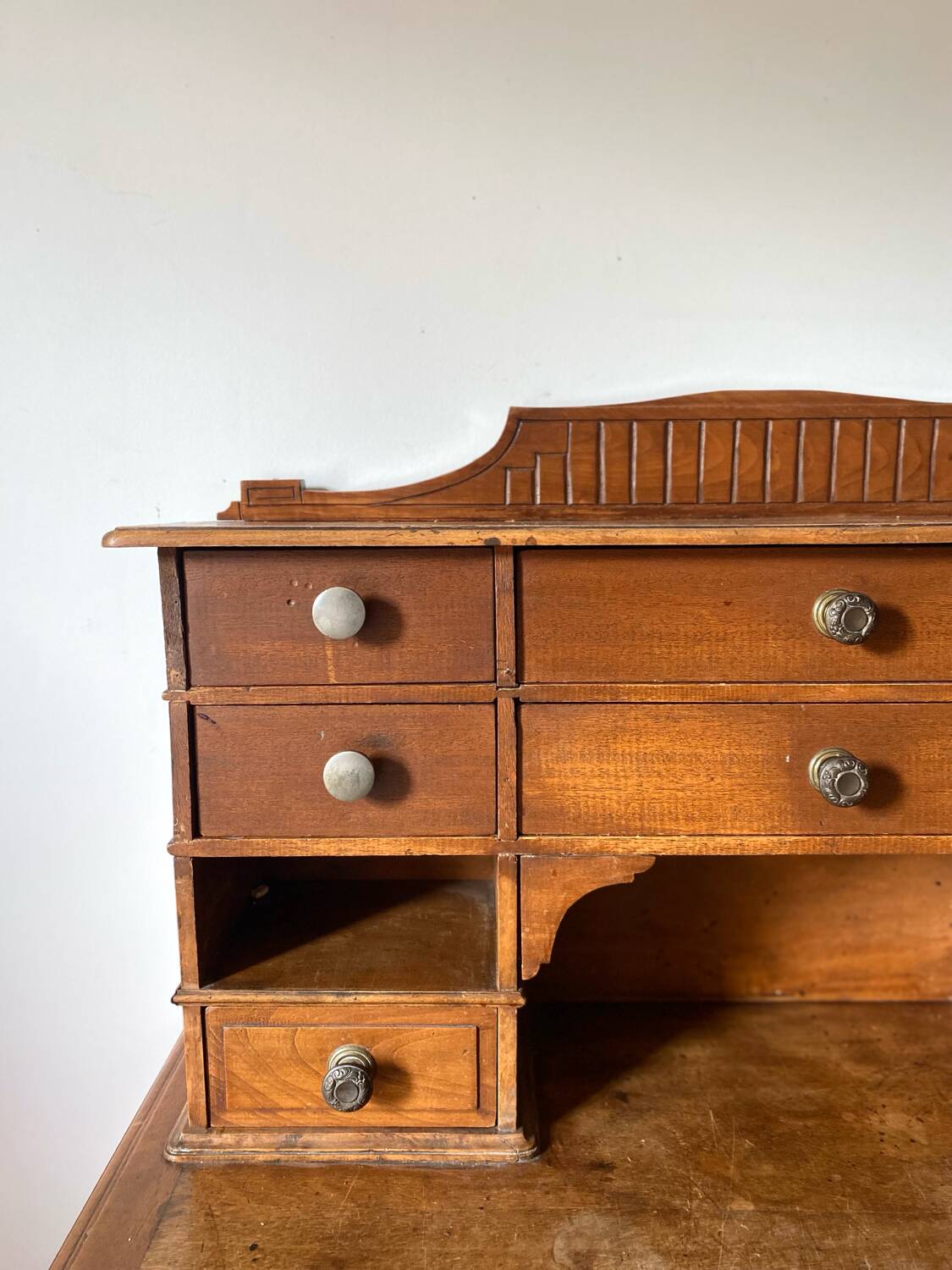 Antique solid wood desk/secretary