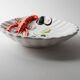 Vintage ceramic serving dish from the 1980s, hand-painted lobster design.