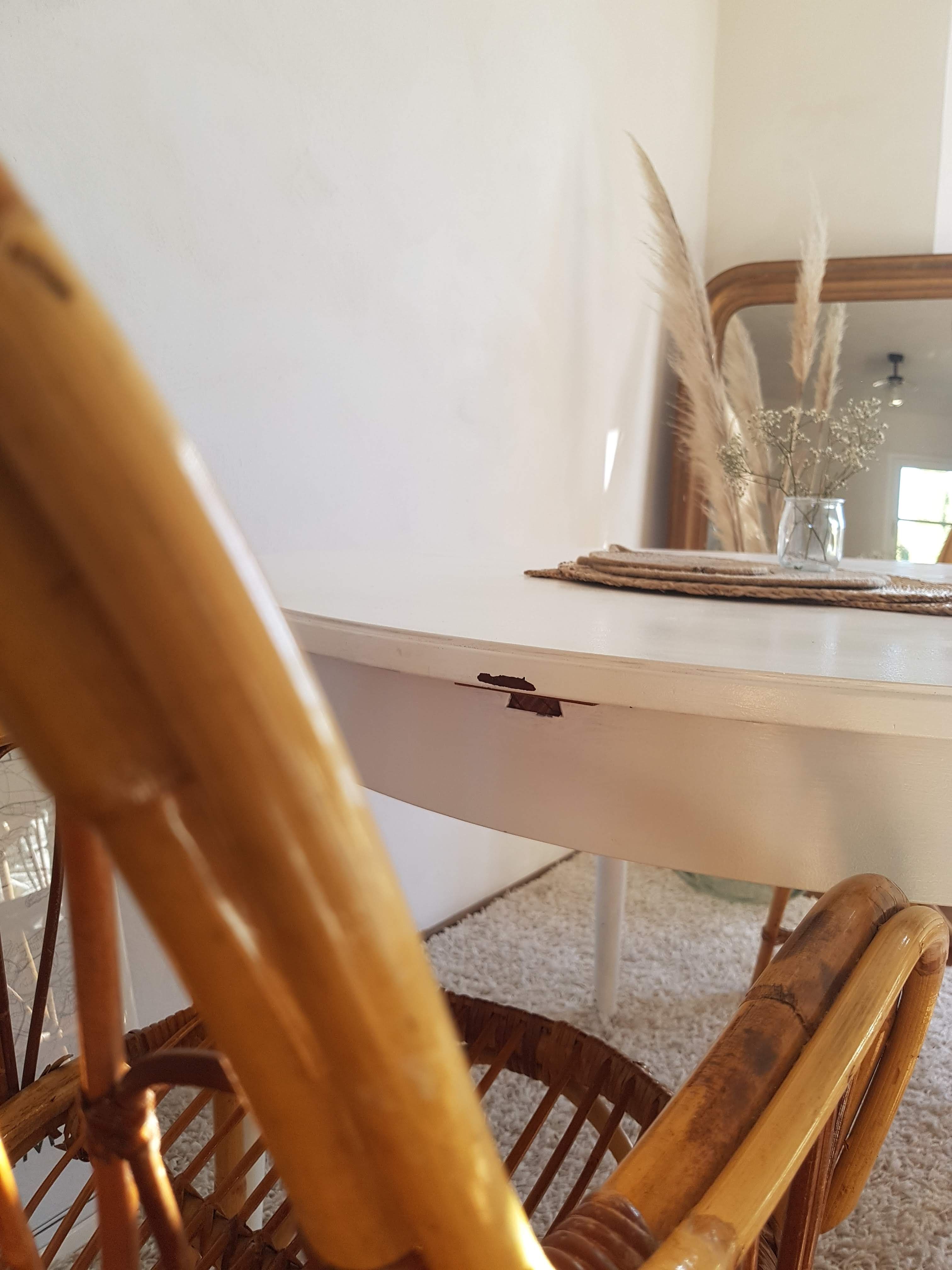 Scandinavian extendable table with butterfly extensions