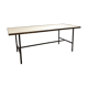 Modernist glass and brass coffee table, 1960