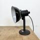 Vintage black enamel table photo lamp, 1950s