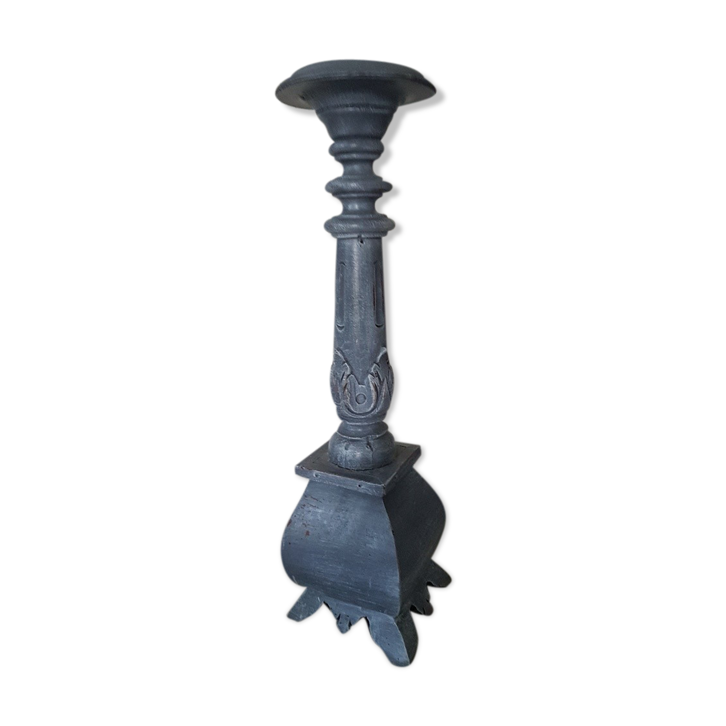 Chandelier pic patinated candle