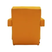 20th Century Thomas Rietveld Orange Wool Fabric Pair Of Utrecht Armchairs 1
