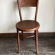 Set of 4 Fischel bistro chairs in bent wood gendarme hat 1920